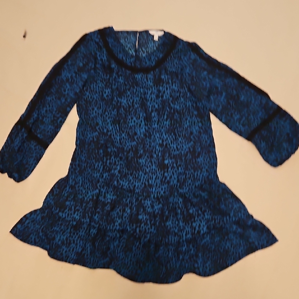 Blue Patterned Tunic with separate lining